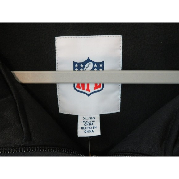 Atlanta Falcons 1/4 Zip Fleece Long Sleeve Pull Over Sz XL Black NFL Brand  NWT - Picture 6 of 11